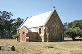 Restored church at Kingower