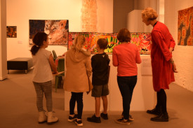 Quilts on display