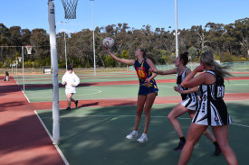 Round 13 of the Maryborough Castlemaine District Football Netball League saw some great highlights from both netball and football. Dunolly’s Samantha Cheetham pulls in the ball under the ring against Maryborough Rovers. 