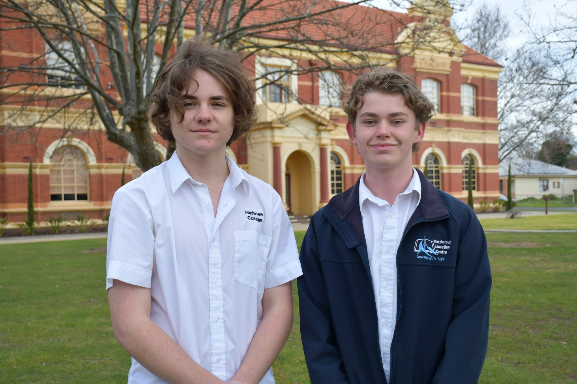 Central Goldfields Shire youth councillors Ned Cotter and Anakin Hurley.