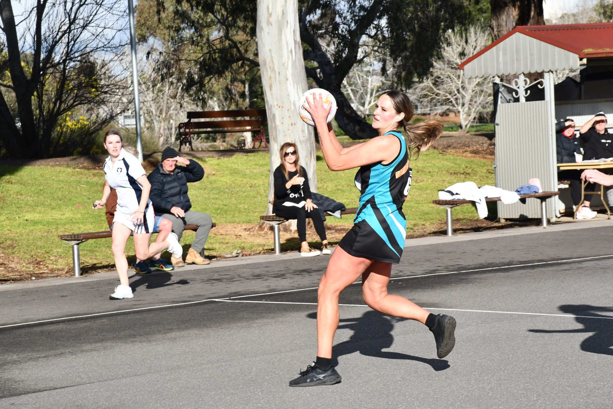 Maryborough’s Jordan Macilwain looks to pass forward.