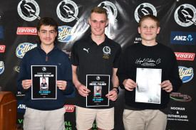 Brodie Quinlan, Diesel Palmer and Jayden Bryden were presented with certificates marking 50 games for Maryborough. 