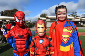 Superheroes were well represented at school with the likes of Jack, Gabe and Olivia dressing up.