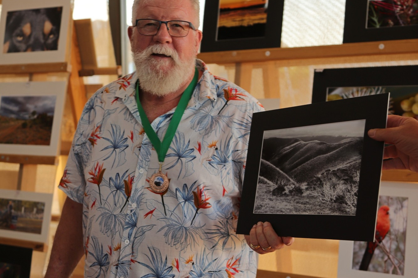 Brent Fairchild was awarded third place for his work in the novice mono category.