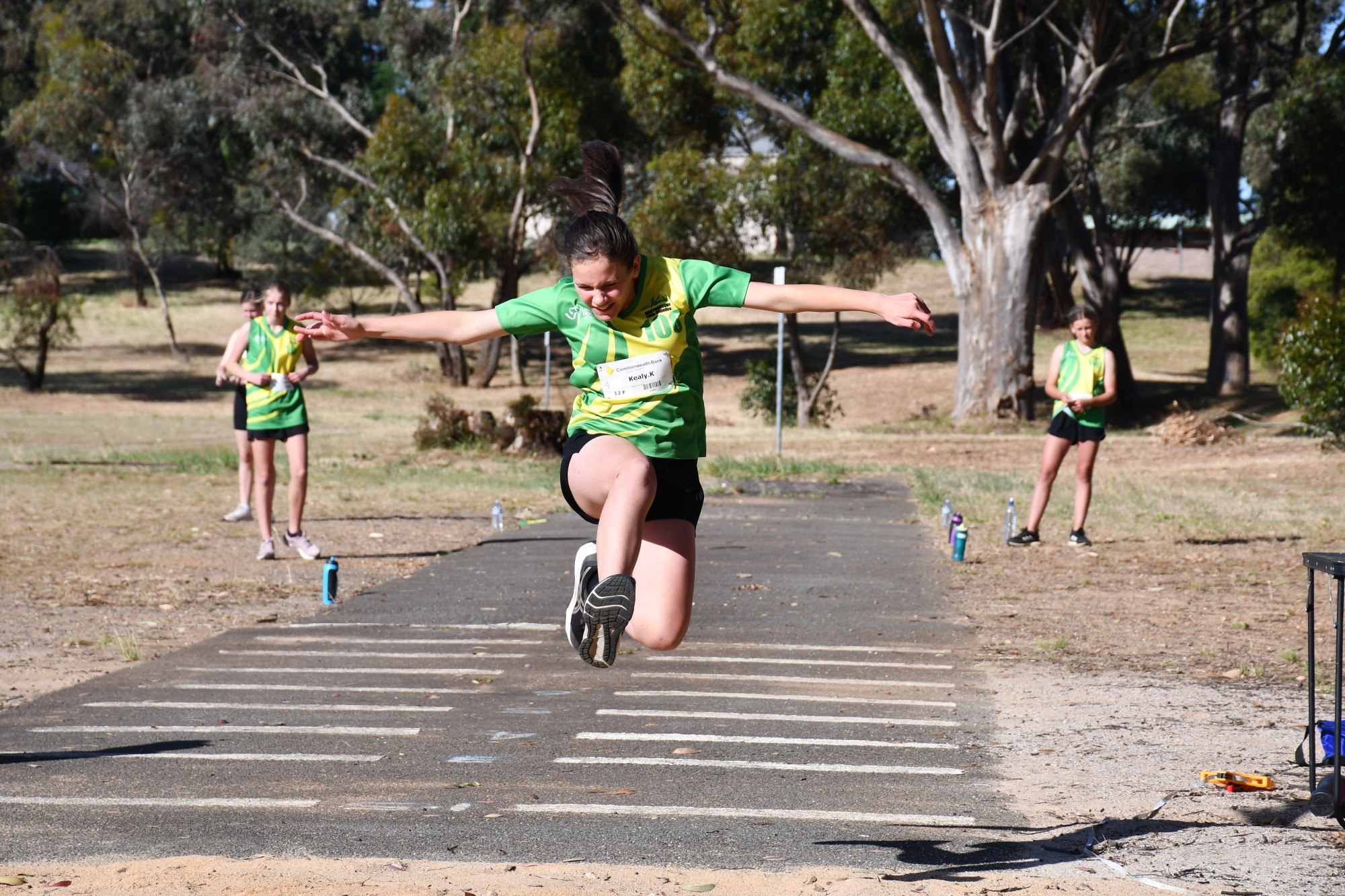 Little Athletics wrapped up its program last Friday night, giving Maryborough’s young athletes, such as Kealy King, the opportunity to glide through the sky on a stunning night for competition.