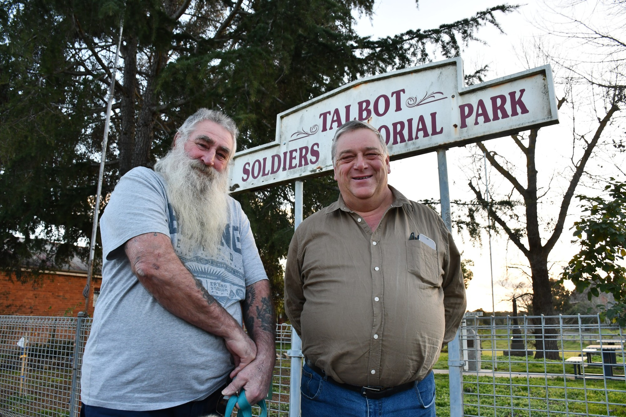 Talbot RSL president Skip Lynch and Talbot Action Inc secretary Graham Miller have welcomed funding to enable the restoration of the town’s historic Avenue of Honour, following years of work. The funding will see 40 new trees planted along Talbot’s Ohara Street, with future works to see the original avenue, which ran the perimeter of the Soldiers Memorial Park, completed.