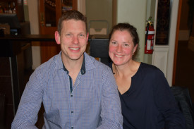 Duncan Bates and Rowena Butler at the awards night. 