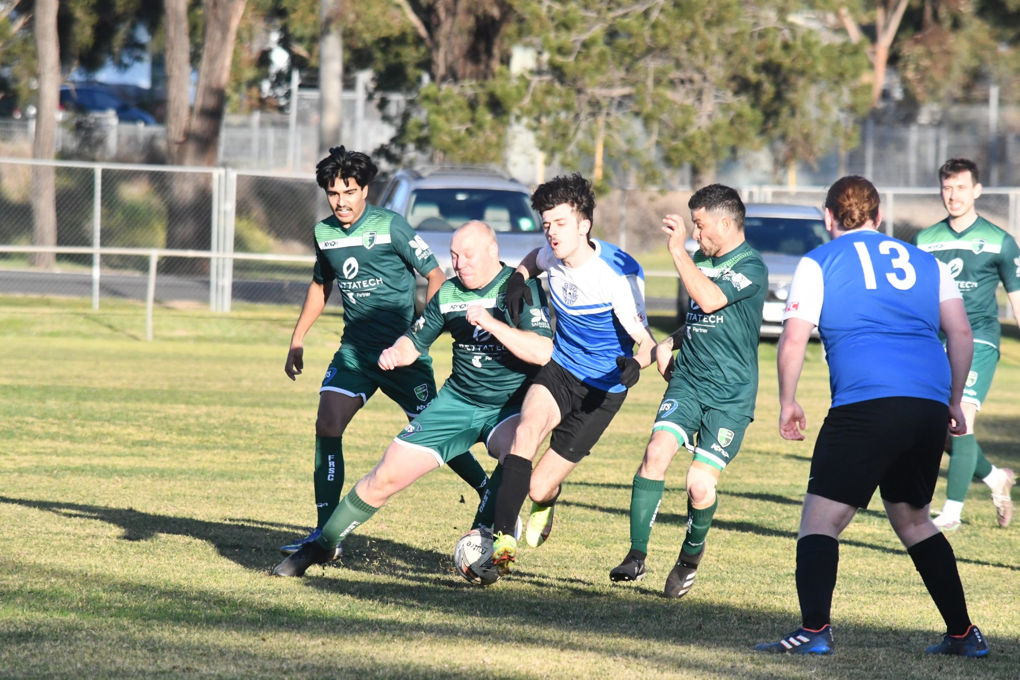 Maryborough’s senior men’s side took on Forest Rangers earlier in the month, with Julian Callea taking a hit.