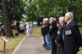 Members from the RSL, Vietnam Veterans, Legacy and other community groups gathered. 
