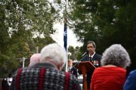 Maryborough RSL sub branch president Steve Braunton led the service. 
