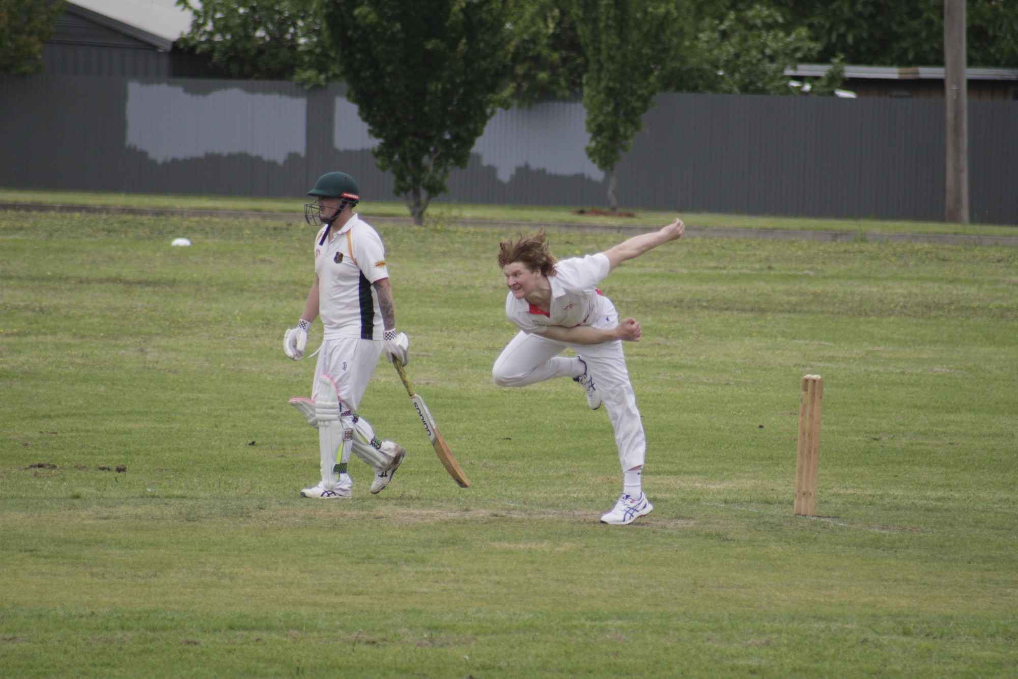 Natte Yallock’s Zac Mortlock was on the hunt for early wickets against MKM.