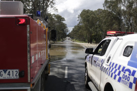 The Maryborough-Dunolly Road at Bet Bet was briefly closed on Friday. 