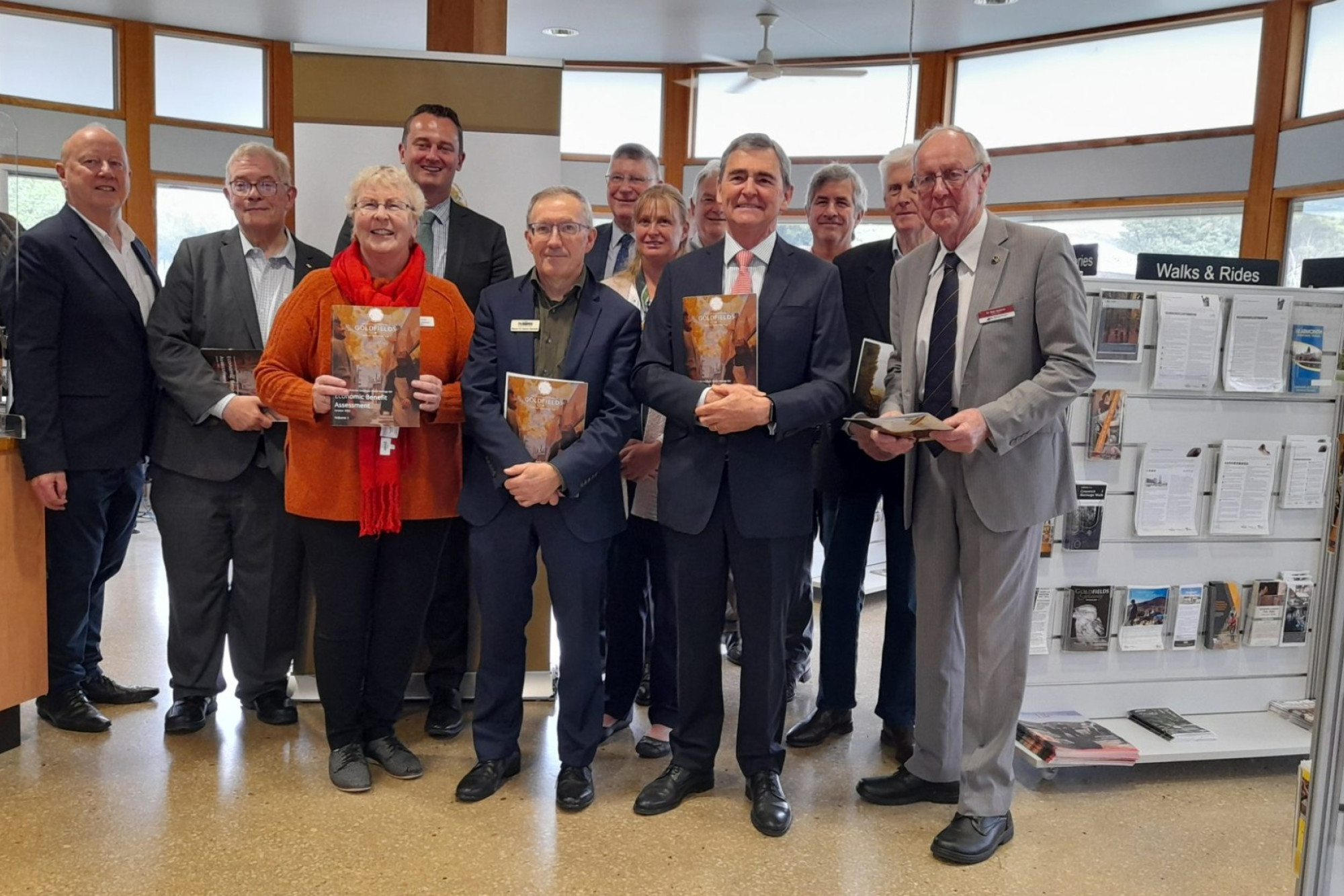 Representatives of the 13 councils pushing for a World Heritage listing for the Central Victorian Goldfields, as well as co-patrons Denis Napthine and John Brumby announced the findings of the economic benefit assessment.