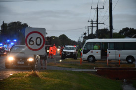  Local CFA, SES and police members helped Carisbrook residents evacuate on Thursday night.