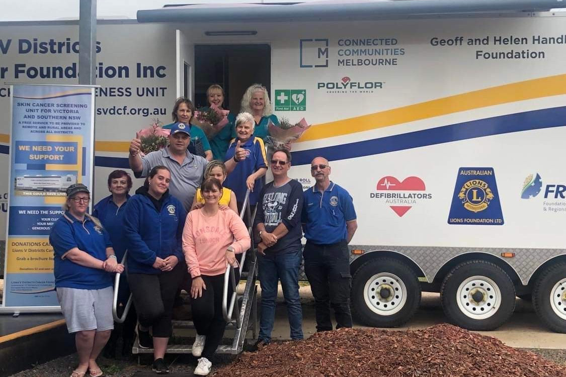 The free skin check hosted by the Carisbrook Lions Club and the Lions V Districts Cancer Foundation was completely supported by a team of volunteers. Photo: Carisbrook Lions Club