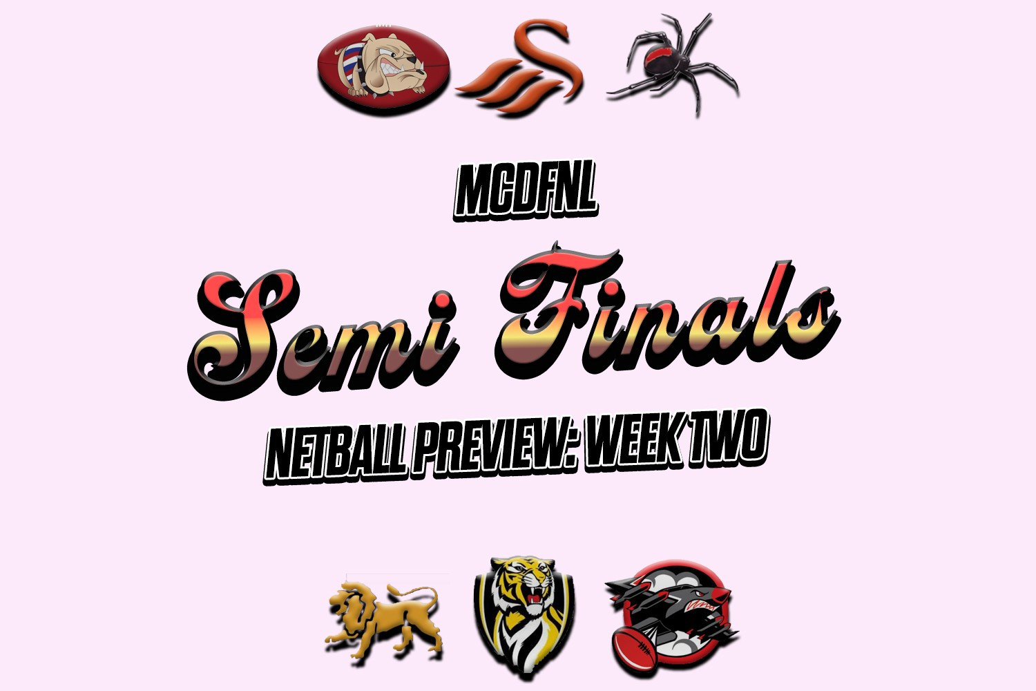 Semi-final netball previews — MCDFNL - feature photo
