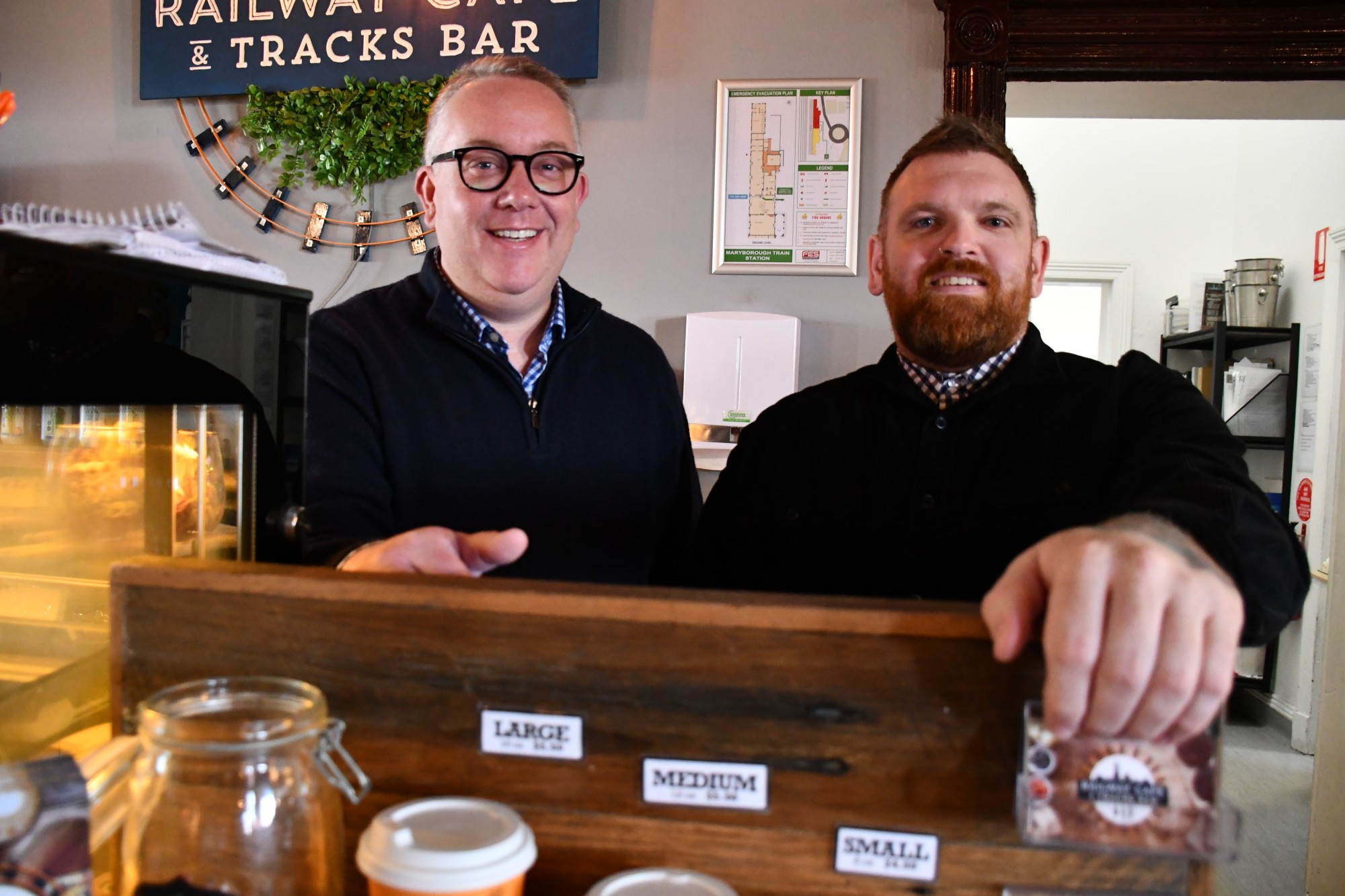 The Railway Cafe and Tracks Bar has new owners, with David Graham and Matt Drew taking on the business.