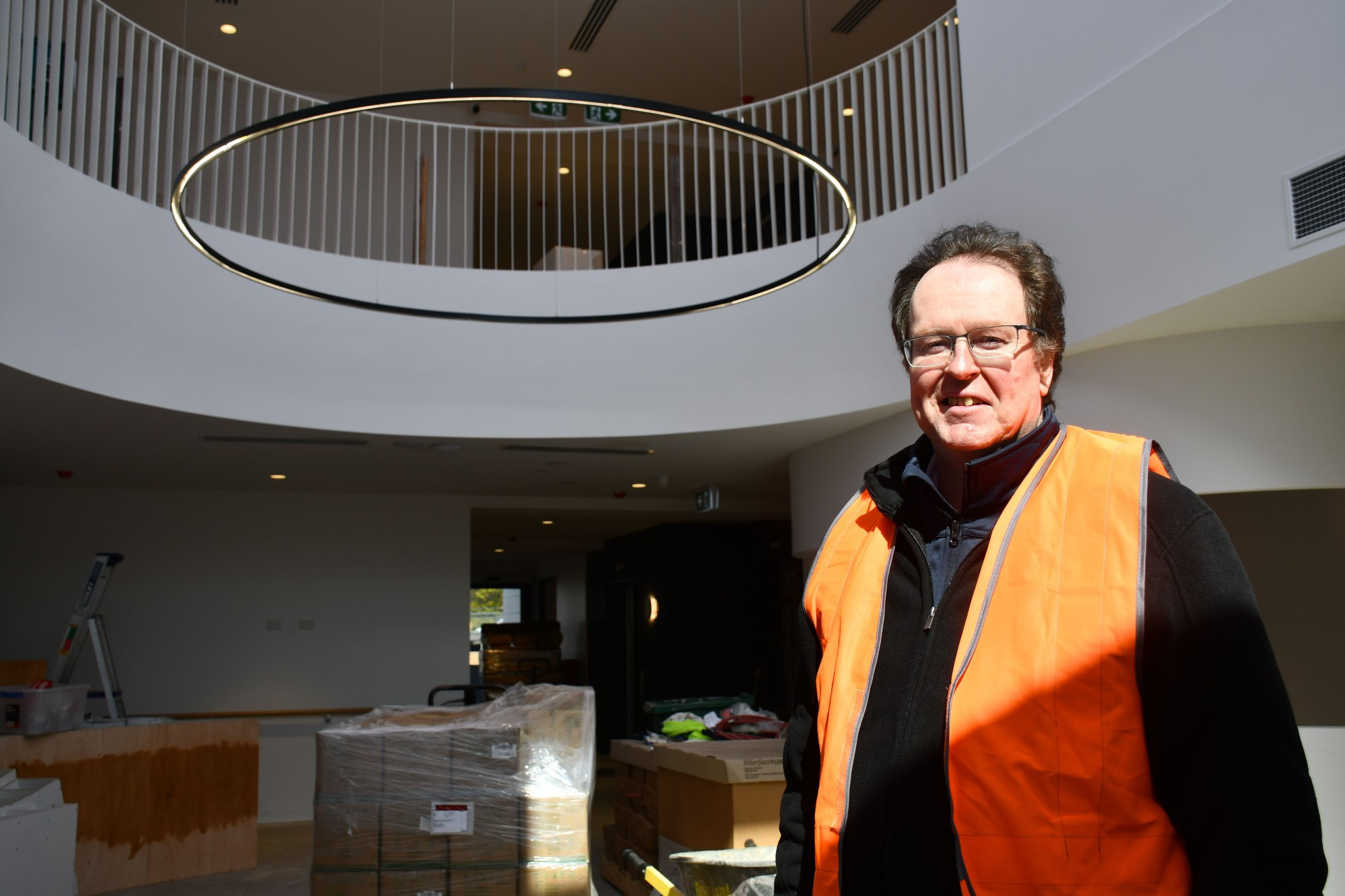 Havilah CEO Craig Young in the reception area of the soon to be completed Terrace expansion.