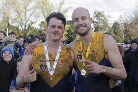 Harcourt’s Tom Walters took the AFL Victoria Country medal while team mate Brayden Frost claimed best on ground. 