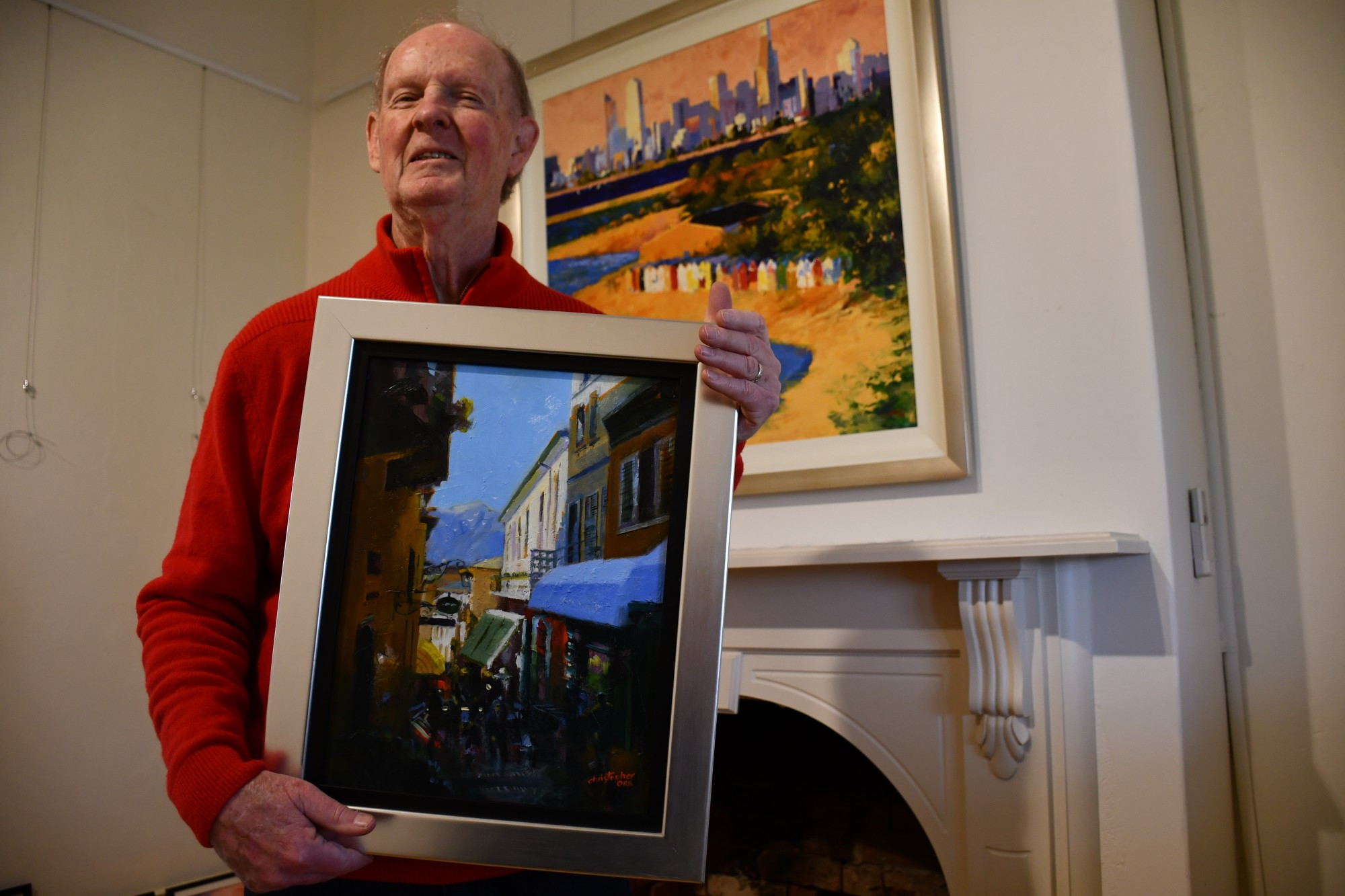 Maryborough’s Chris Orr with some of his artwork that will be displayed next month at Gallery 127.