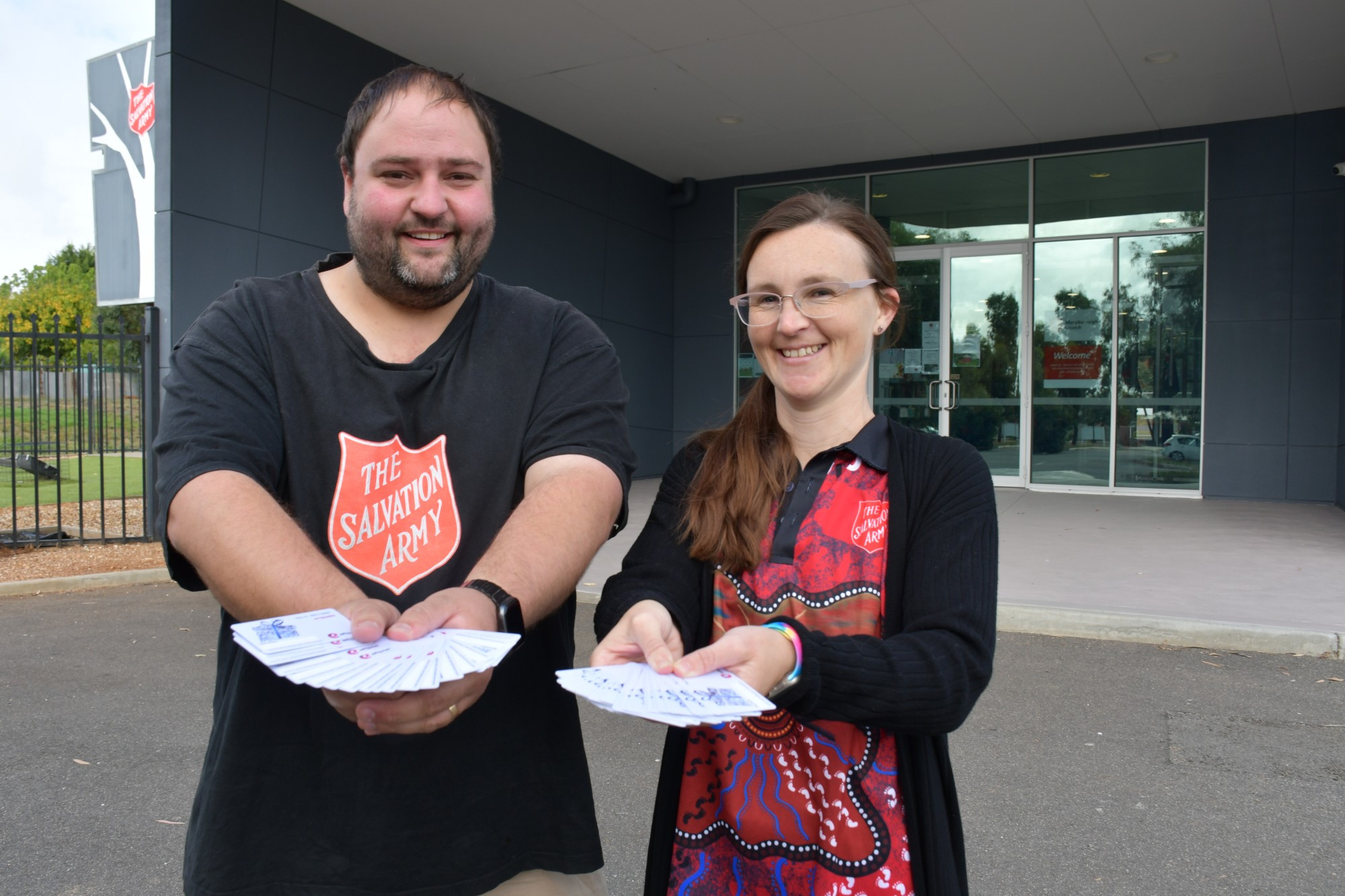 Maryborough Salvation Army’s Ronald Stobie and Joyce Hastings are continuing to provide support to the local community. Photo: 040423 01