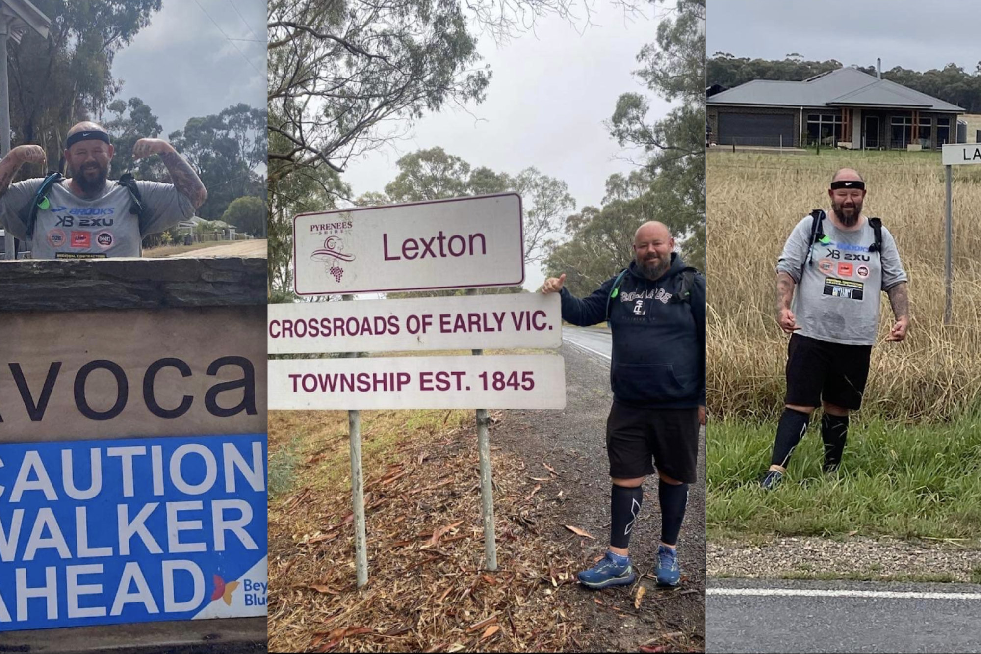 Alan Thorpe has made his way through a number of local towns on his mission to walk 900 kilometres for mental health awareness and fundraising.