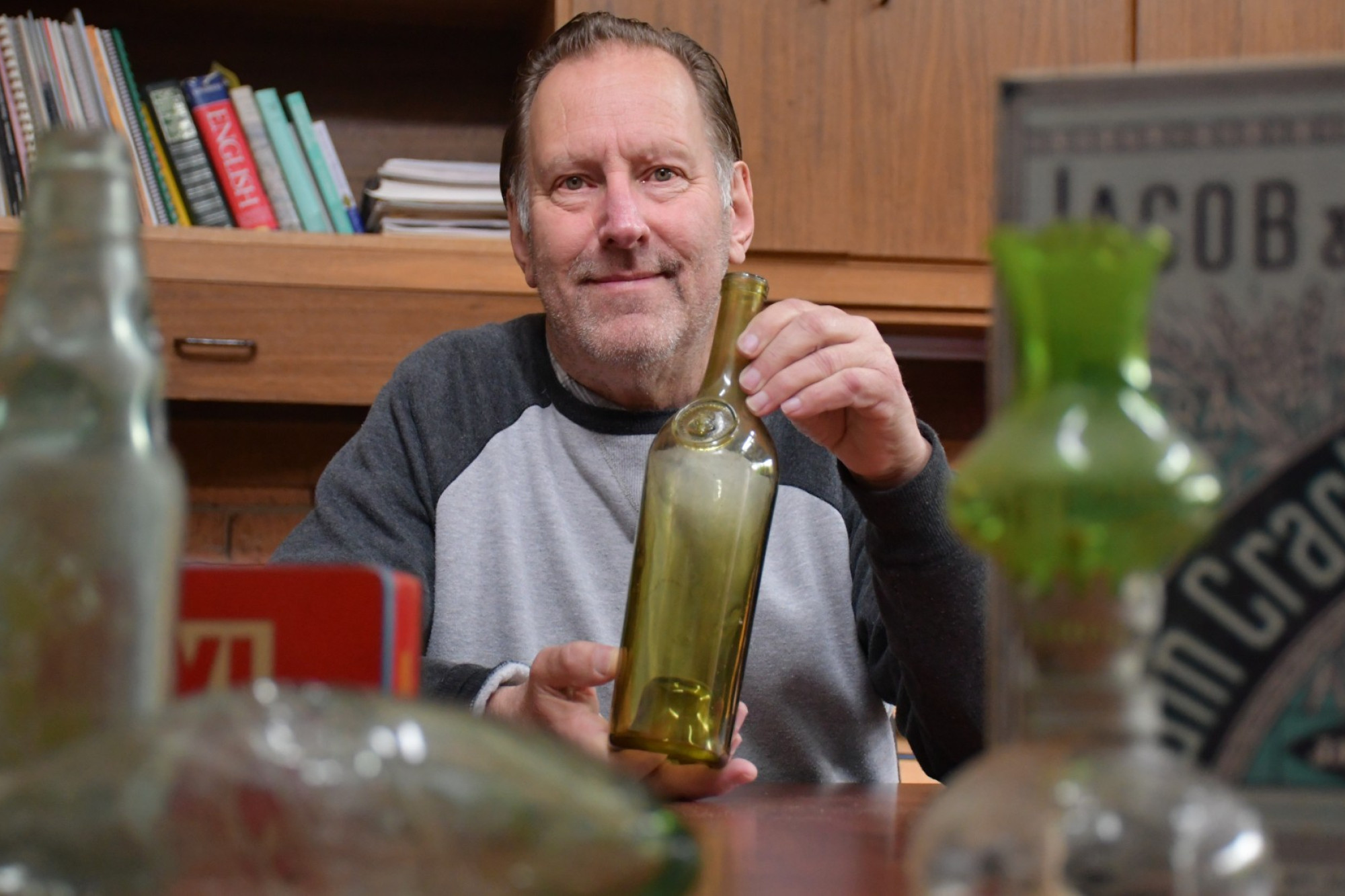Steve Greenwood is excited to see the range of bottles on display at this year’s show. Photo: 220823 42