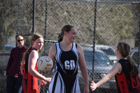 Jorja Brown is happy to have the ball in the 17 and under. Photo: 220823 12