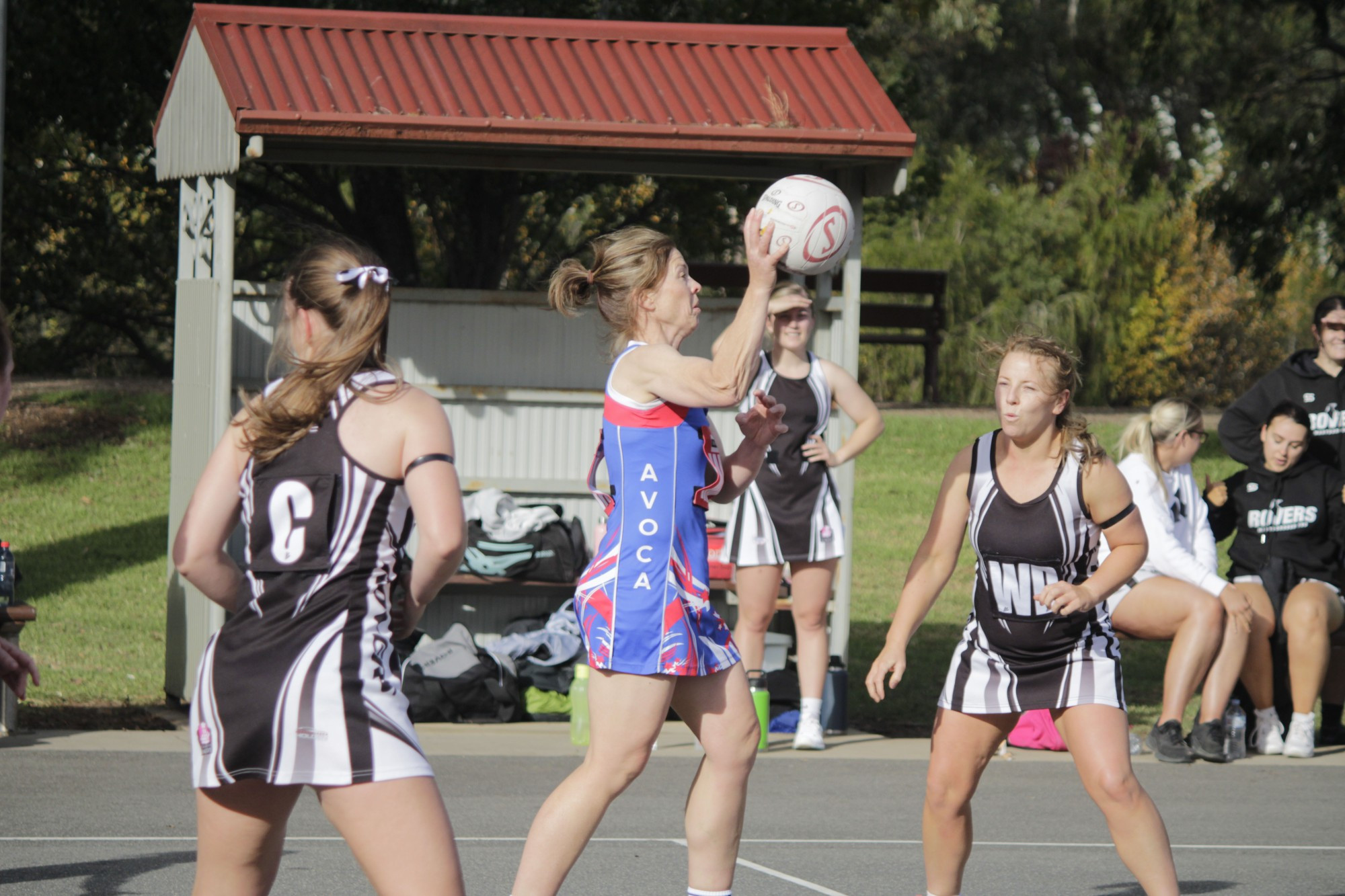 Stacey Blair looks to get the ball rolling in the Bulldogs’ round one clash with Maryborough Rovers. Photo: 250823 16