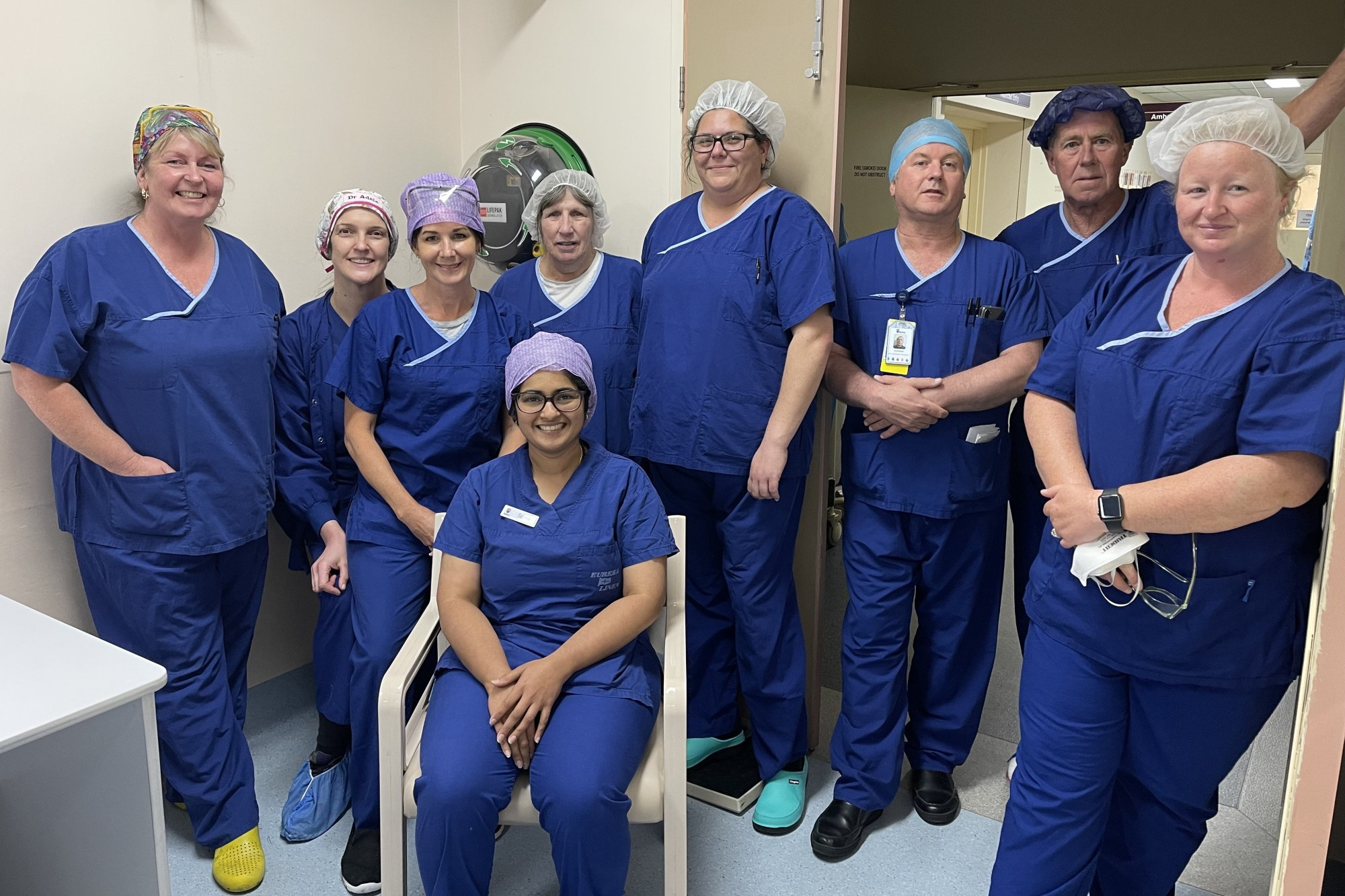 MDHS’ Helen, Adele, Julie, Kath, Sonia, Melita, Alexander, Wayne and Rebecca are proud of their surgical blitz outcomes.