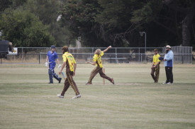 Jag Searle was on the hunt for early wickets for Talbot. Photo: 030223 04