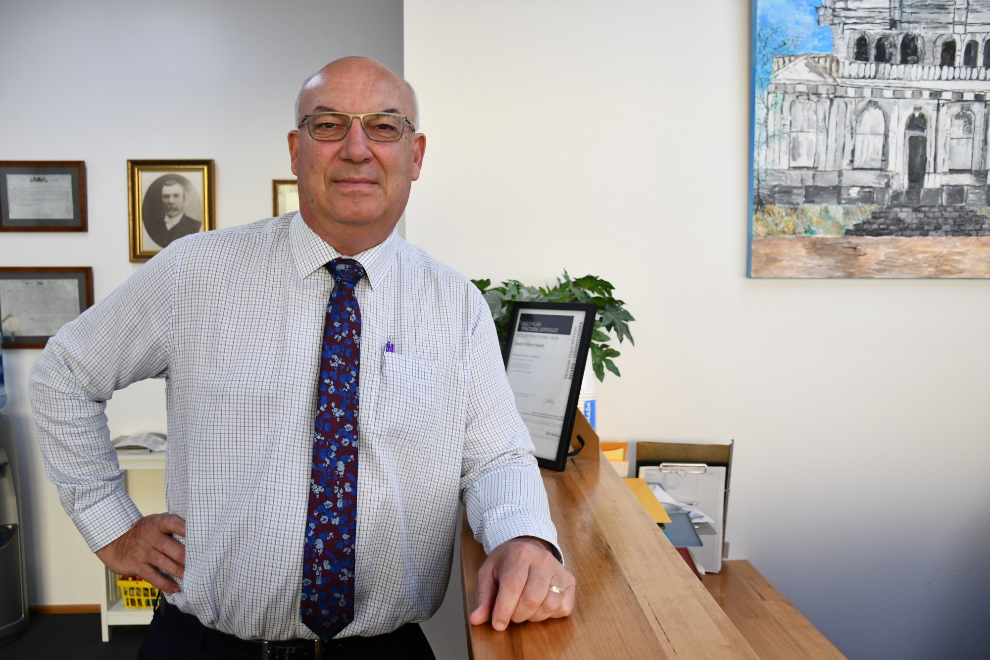 Local solicitor David Hewitt has worked for more than three years to help bring about the rescheduling of psychedelics for use in limited mental health treatments. Photo: 170223 06
