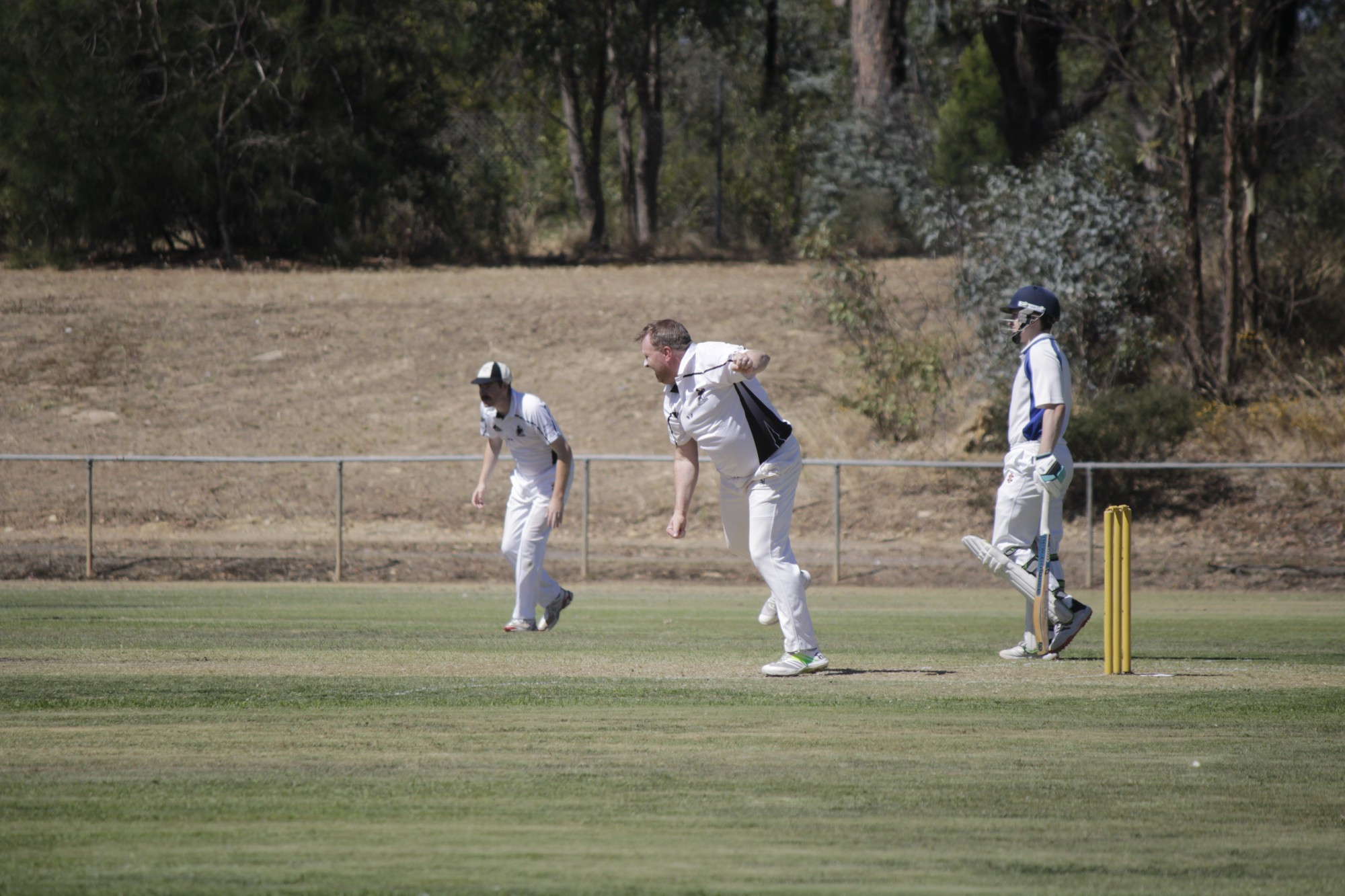 Mark Allen and his Clunes teammates have the task ahead of them in their quest to all-but secure a finals berth. Photo: 240223 08