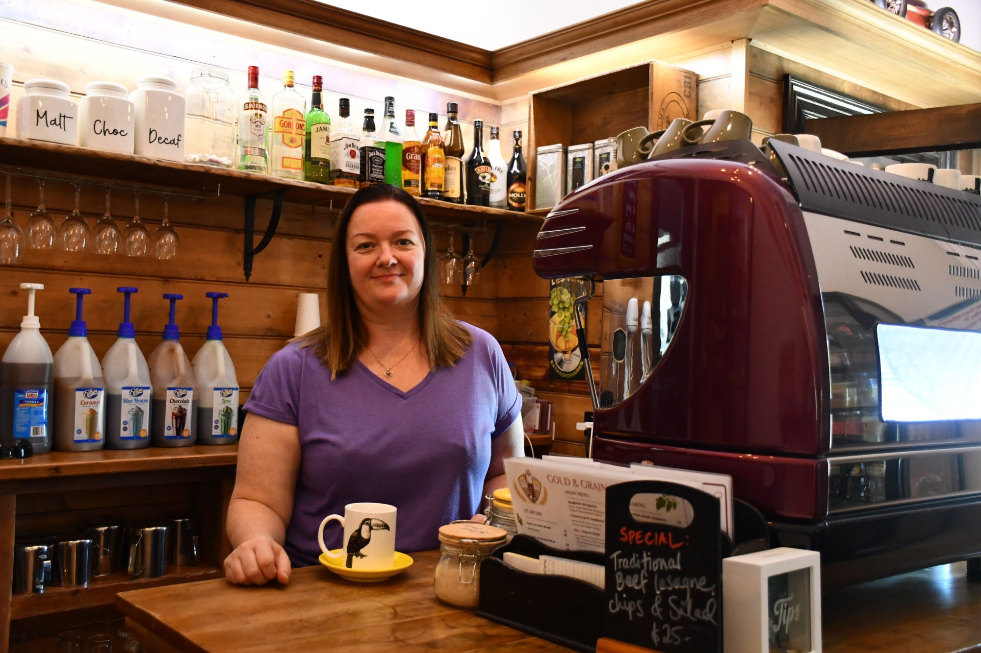 While Dunolly’s Gold and Grain Cafe is closing, co-owner Linda Crumpton is hopeful someone will buy the business. Photo: 240223 11