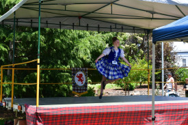 Cailey performed at the Highland Dancing competition. 