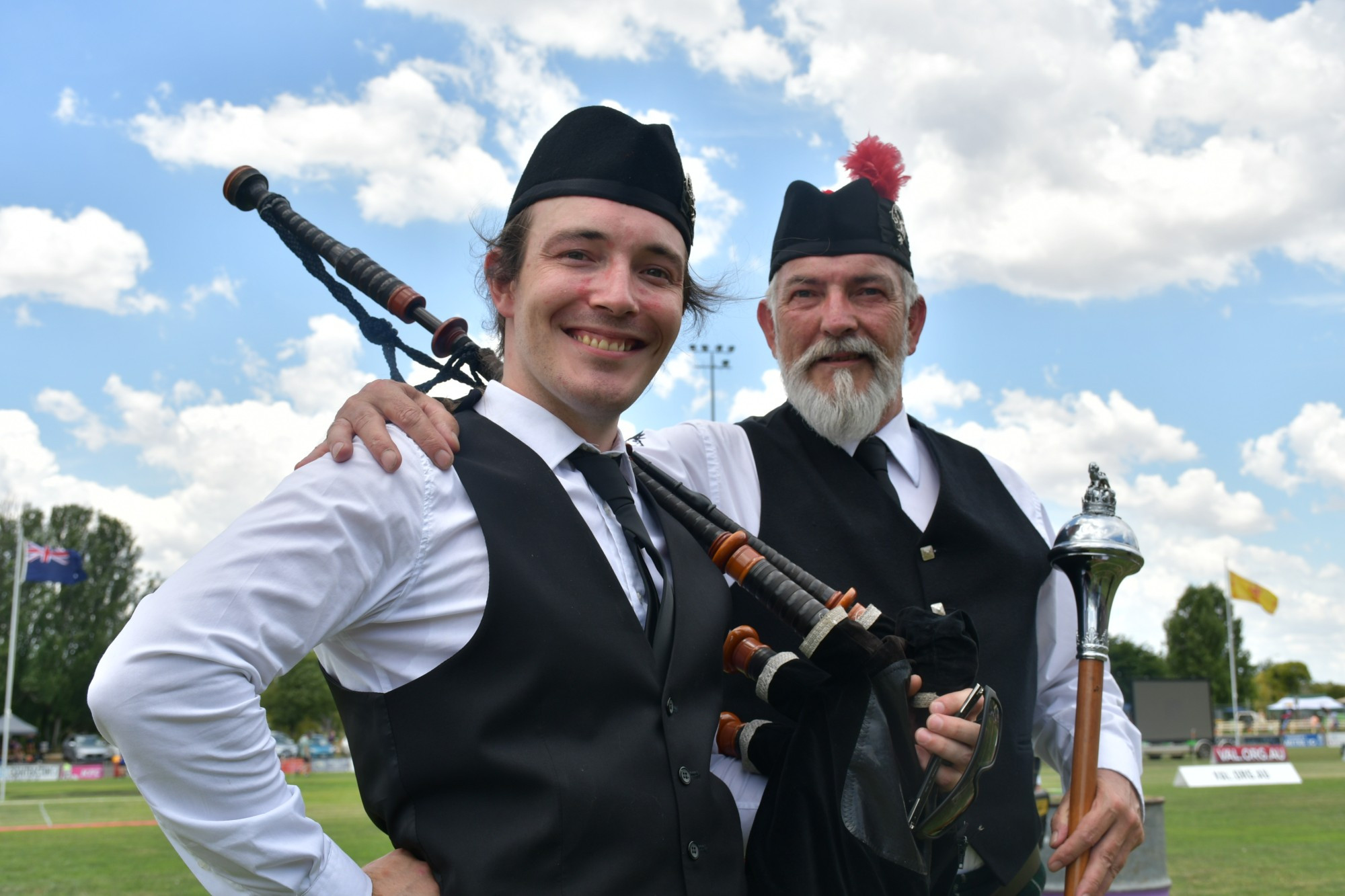 Alex and his father Richard Fraser have been playing in pipebands together for 20 years as a way to connect to their Scottish roots.