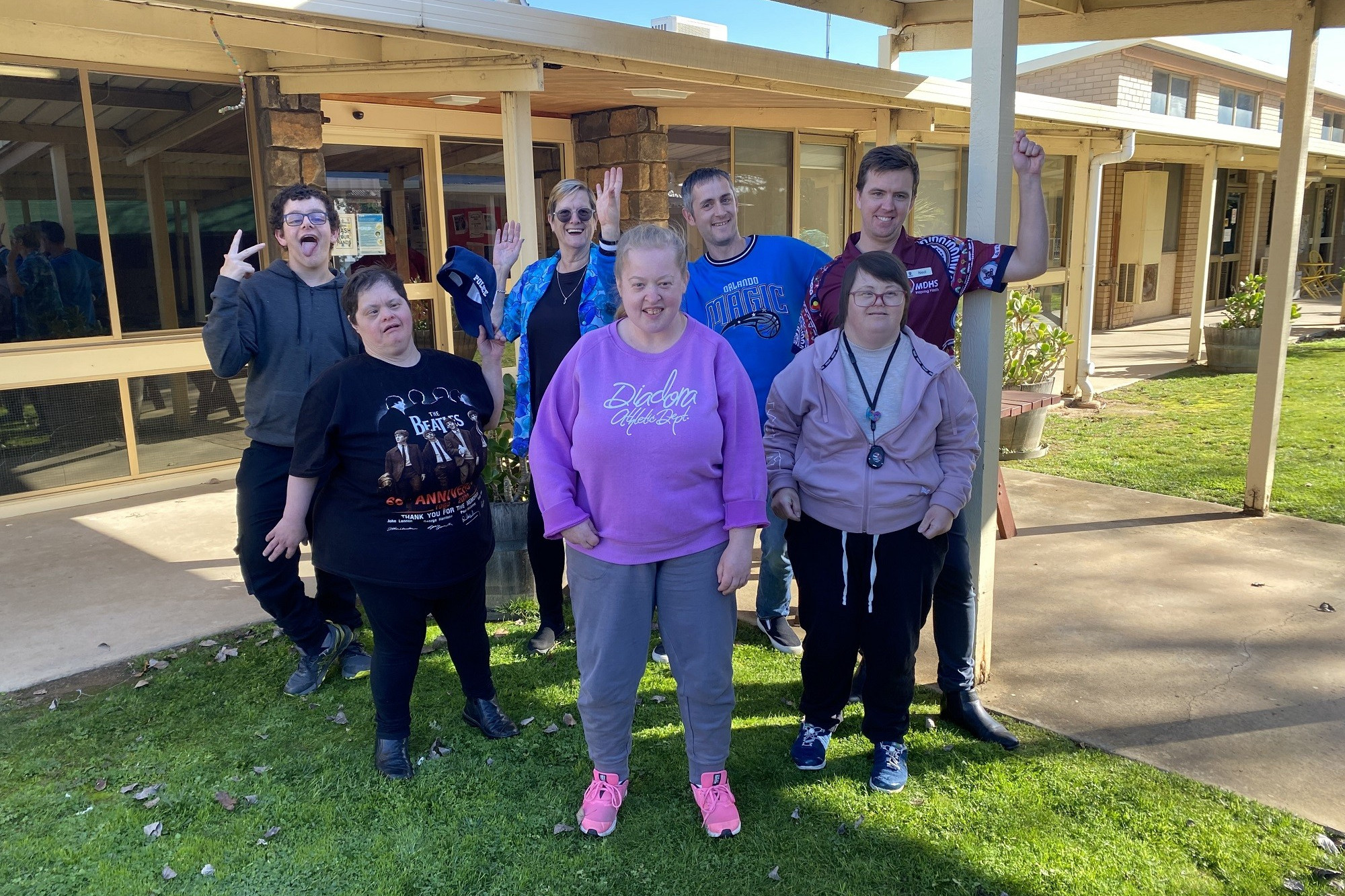 The MDHS Community Health — Health Promotion program was a success for (back) Paul Micallef, Chris Evans, Blair Lilford and Ned Patterson (MDHS) and (front) Julie Desmond, Belinda Mastertoun and Katy Sheed. Photo: supplied