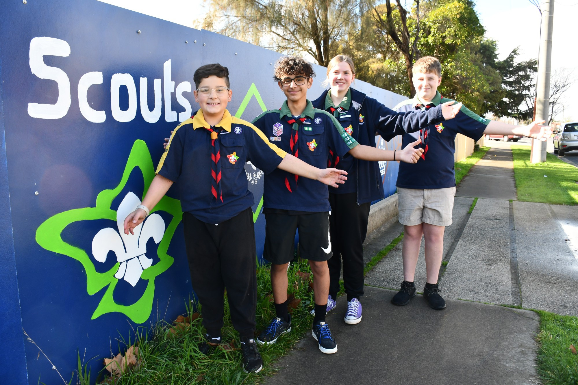 Maryborough Scouts Ruben, Dom, Caitlin and Isaac are stoked to be heading overseas later this year for the New Zealand Jambouree.