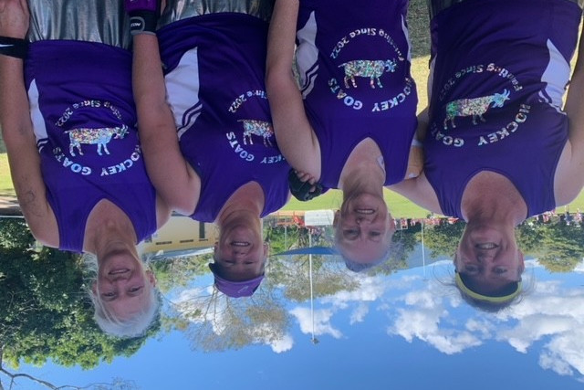 Dani Wilde, Melissa Van Der Drift, Alison Voss and Louella McPhan all went to Cairns to represent the Maryborough Hockey Team. Picture: Supplied