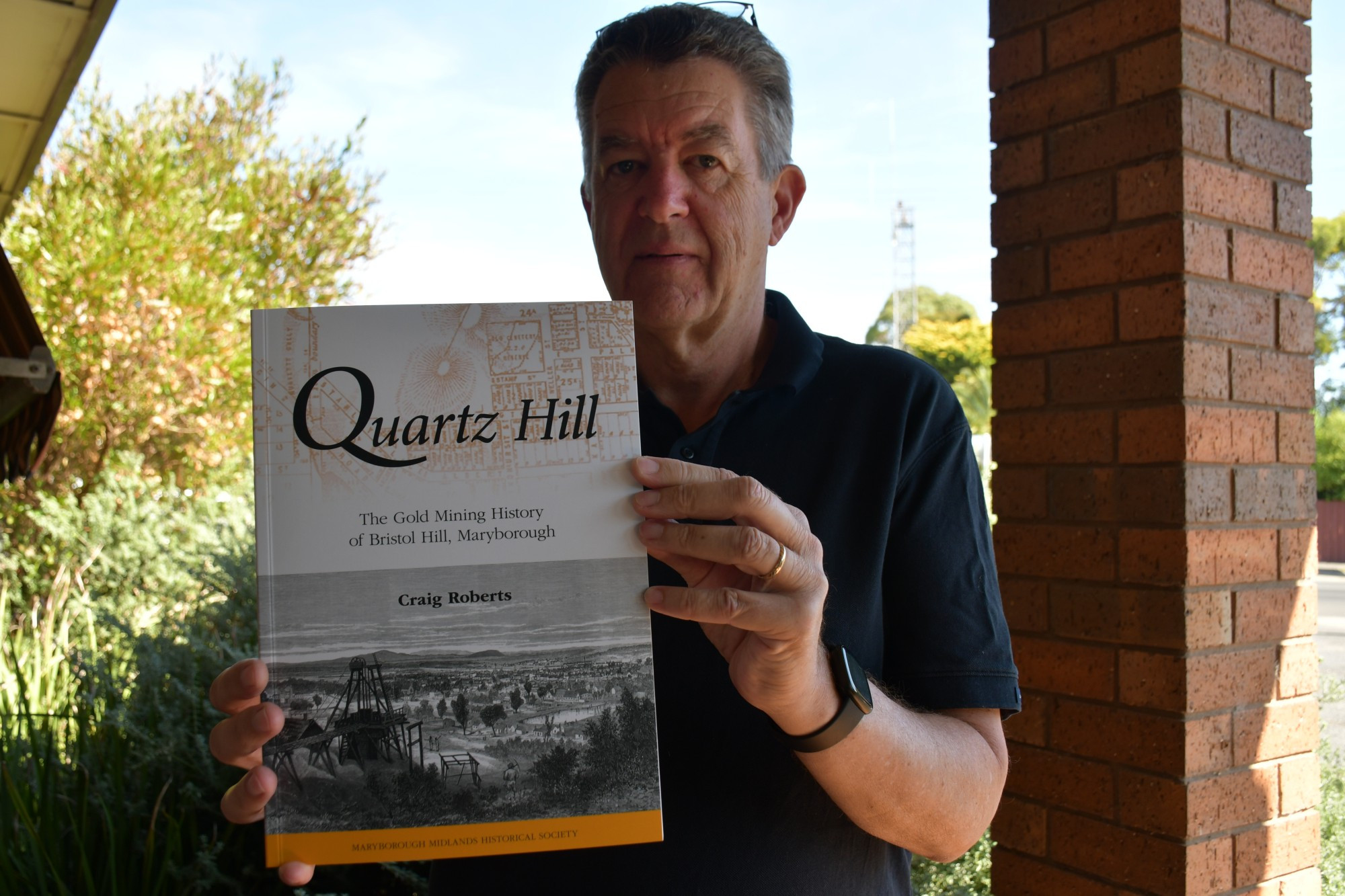 Maryborough resident Craig Roberts has put his curiosity about the origins of Bristol Hill to good use — publishing a book on the hill’s goldrush history. Photo: 030323 01