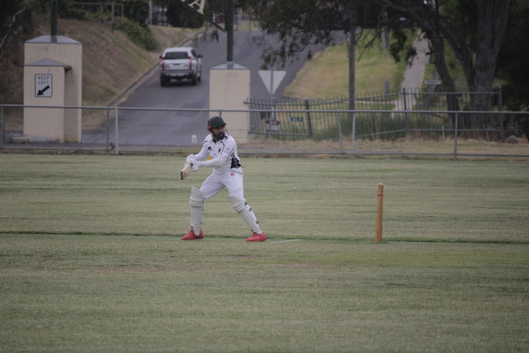 Rajitha Perera made a fine 52 for Clunes before rain forced their game against Avoca to be abandoned. Photo: 030323 03