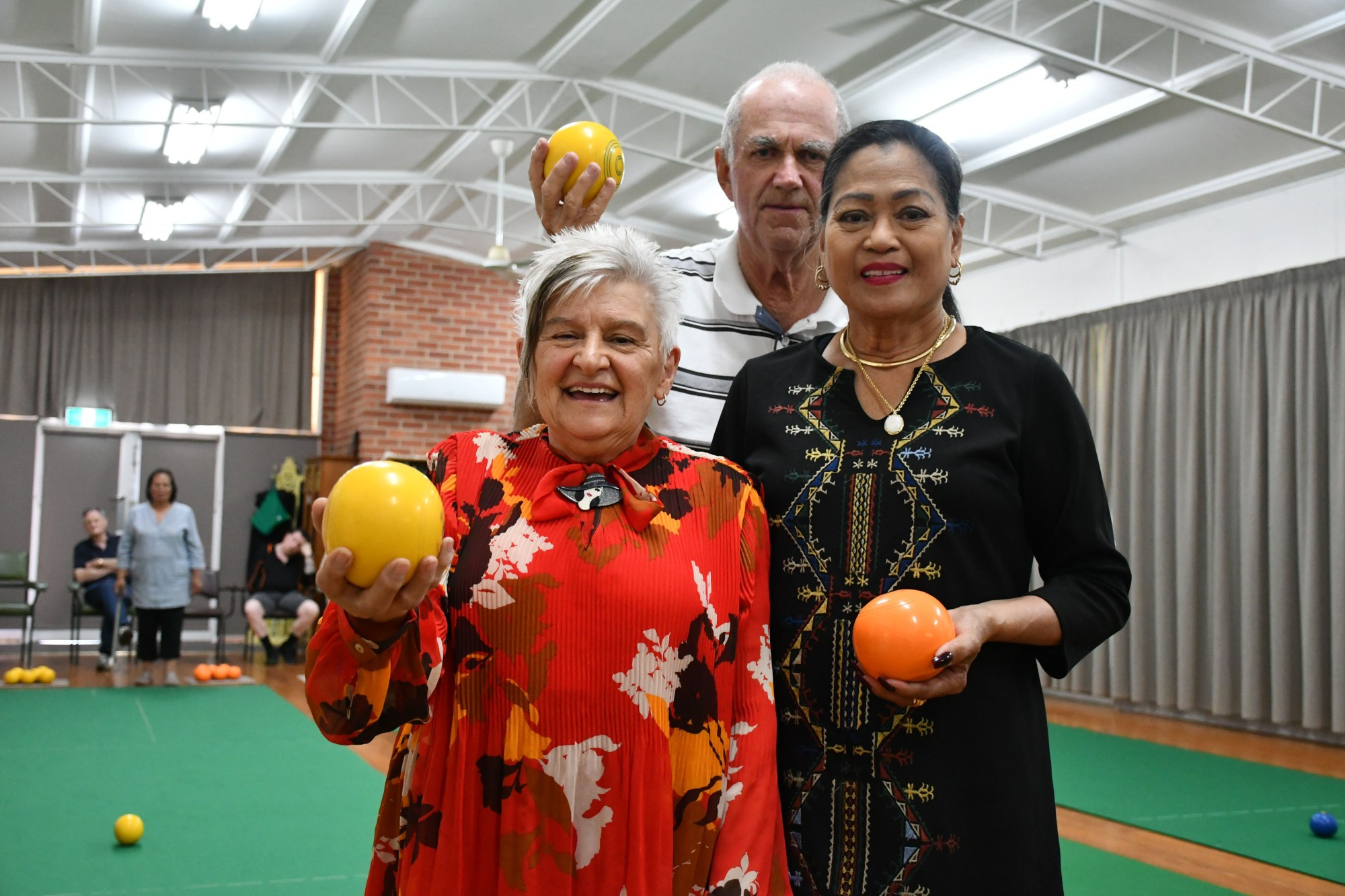 Maryborough Senior Citizens Club’s Veronika Miles, Lance Wadeson and Dolly Stanton are encouraging residents to attend the club’s upcoming open day. Photo: 070323 16