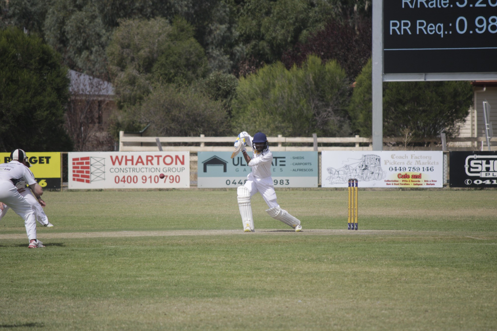 Damith Perera had one of his best innings for Laane, crafting together a solid 28 runs. Photo: 210323 09