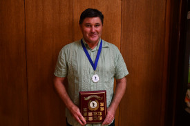Carisbrook’s Martin Mark won Administrator of the Year and the A reserve batting award. Photo: 240323 07