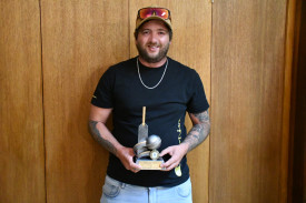 Talbot’s Jack Kenden won the A reserve Player of the Year award, and was also voted as The Advertiser’s Player of the Year. Photo: 240323 06
