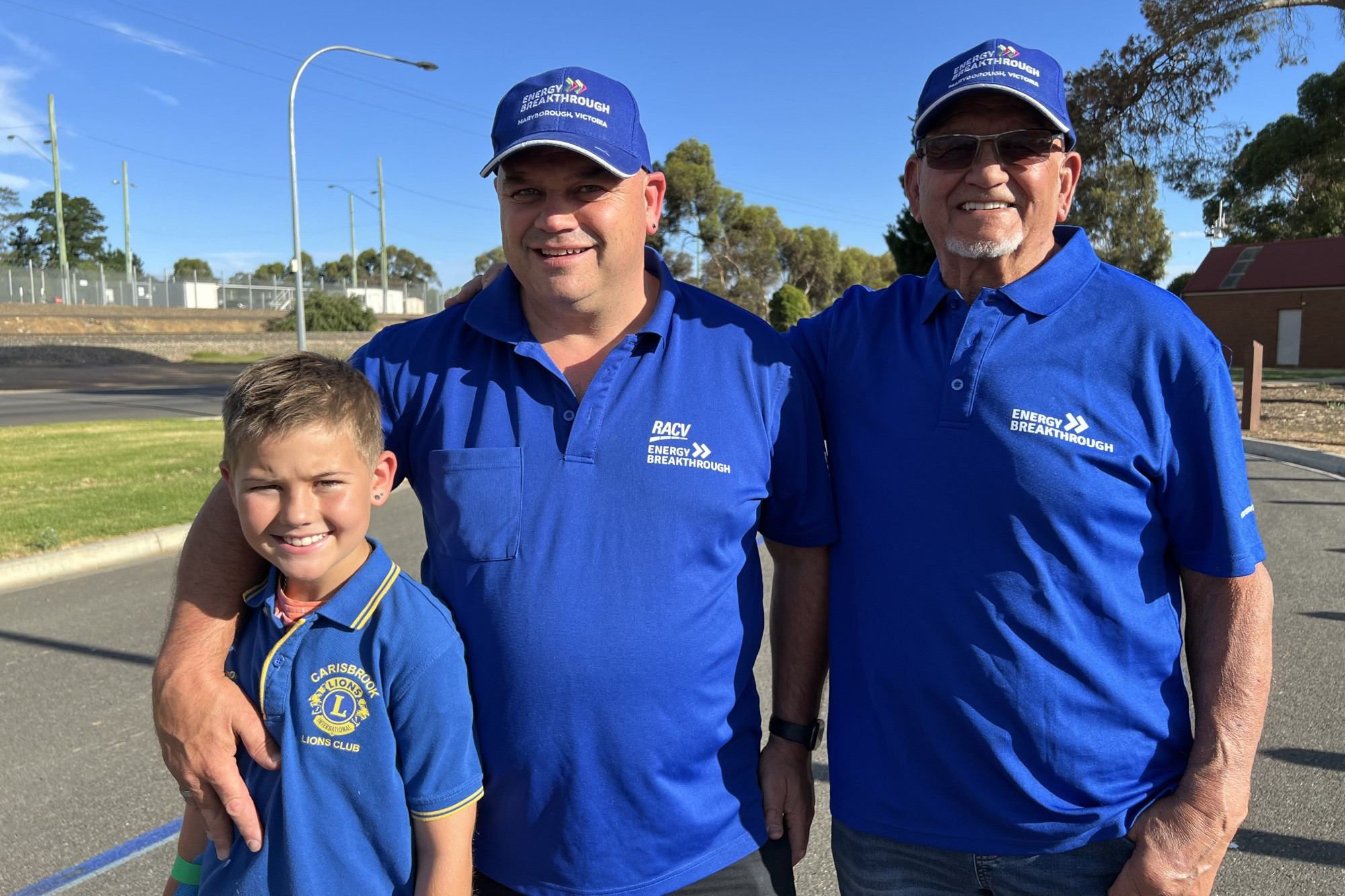 Three generations of the Hoober family — Jeff, Jefferson and Jackson.