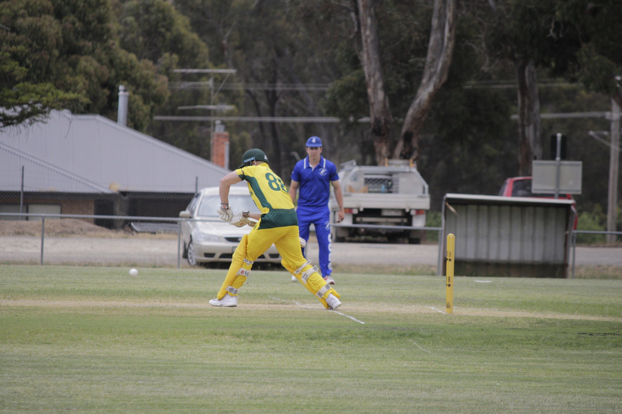 After a wild T20 competition, Laanecoorie Dunolly took the spoils. Let’s go back and enjoy the best of the competition, starting with Maryborough’s Ben Hoban looking to get a shot away against Colts Phelans. Photo: 211223 25