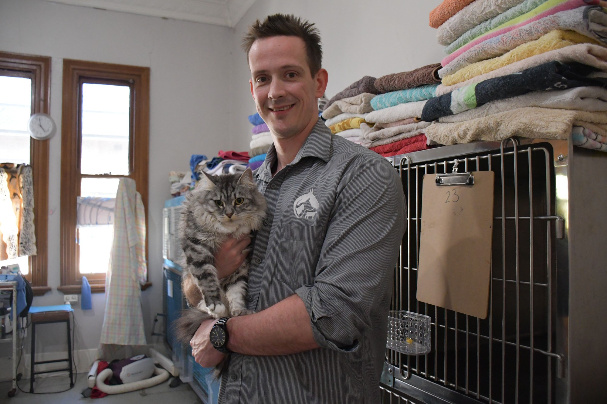 Maryborough Veterinary Practice’s Dr James Chadwick is anticipating that vaccine relief for cats will be delivered early next year. Photo: 211123 37