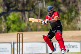 Carisbrook’s Martin Mark plays a shot in his 58. Photo: 211223 33