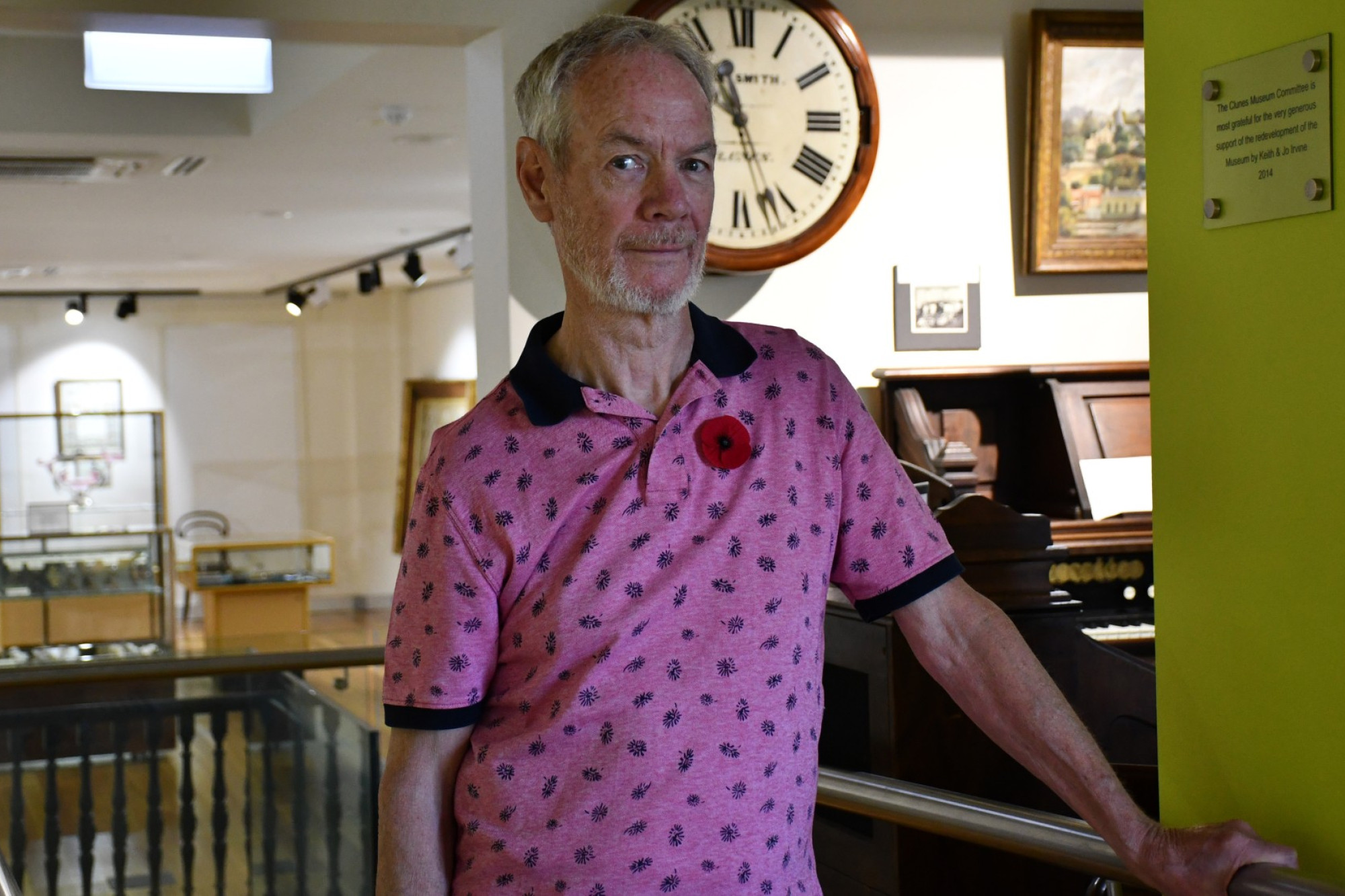 The Clunes Museum’s committee member Richard Scollay believes the upcoming Clunes Riot exhibition will provide a deep insight into the history of the town. Photo: 211123 19